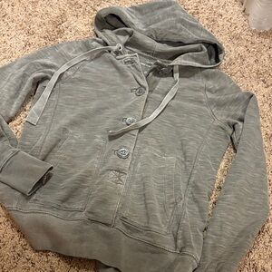 J. Crew Gray Hoodie Sweatshirt